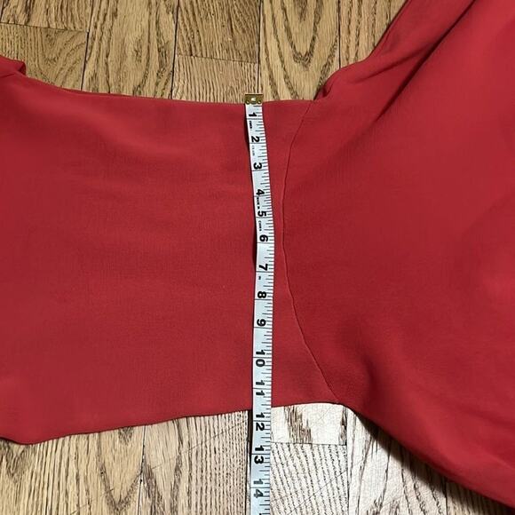 TY-LR ODESSA KNIT RED RUST COLOR‎ DRESS SIZE S - Picture 6 of 7
